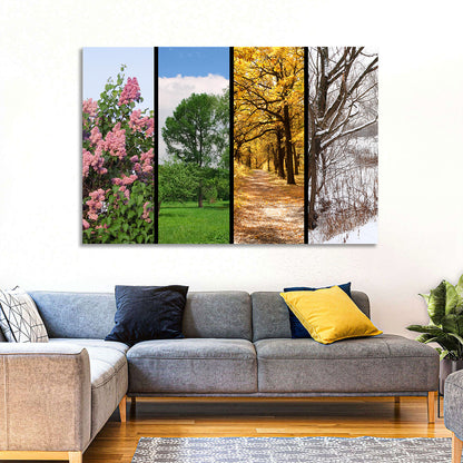 Four Seasons Trees Wall Art