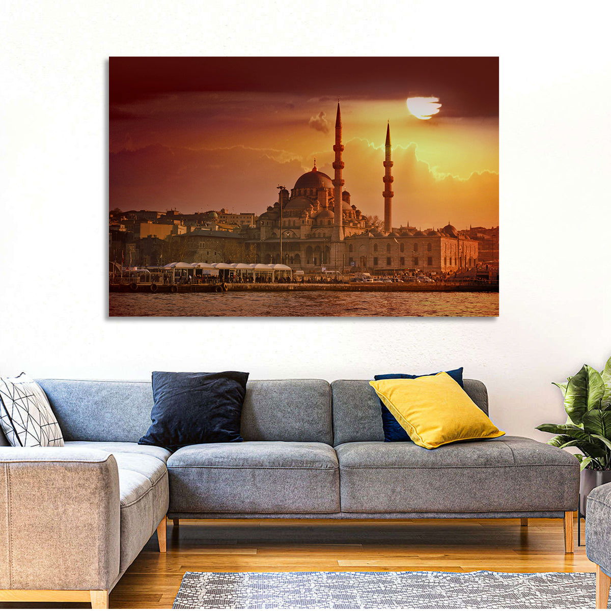 Yeni Cami Golden Hour Wall Art