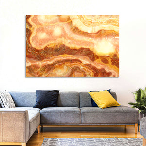 Glowing Gold Abstract Wall Art