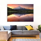 Mount Hood Reflected at Trillium Lake Wall Art