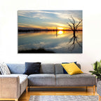 Murray River Sunset Reflection Wall Art