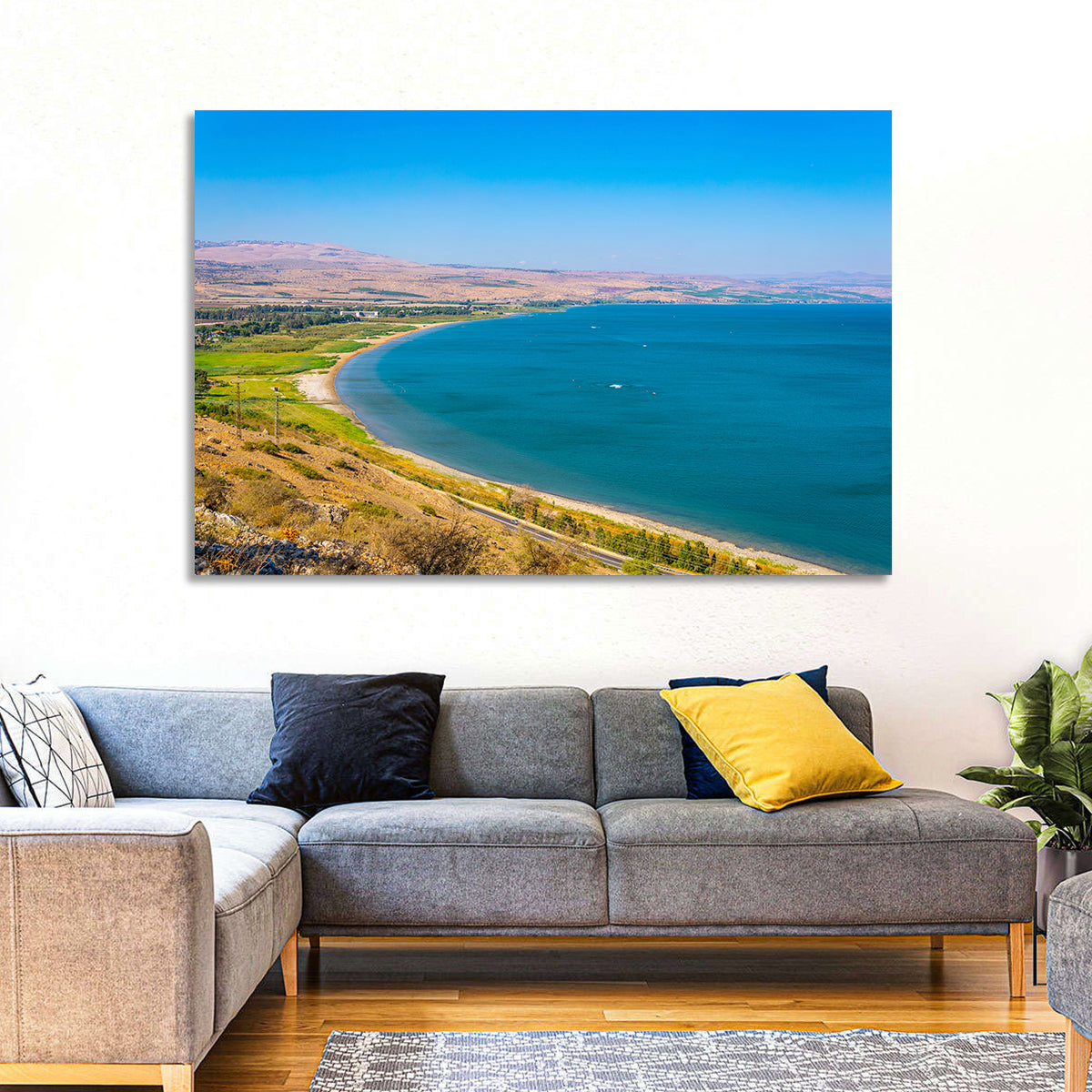 Sea of Galilee, Tiberias Wall Art in a room, landscape