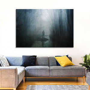 Scary Forest Pathway Wall Art