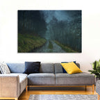 Misty Forest Pathway Wall Art