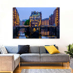 Wasserschloss Blue Hour Reflections Wall Art