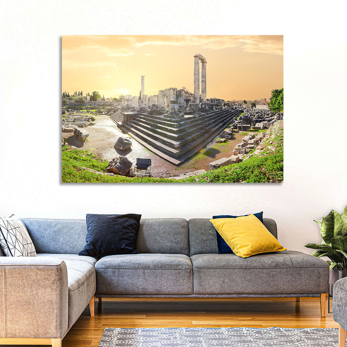 Temple of Apollo at Didyma at Golden Hour Wall Art