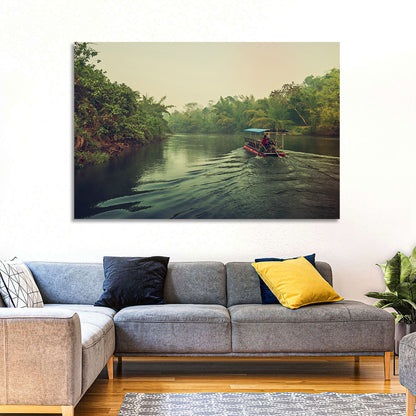 Raft In River Kwai Wall Art