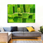 Verdant Rice Terrace Grid Wall Art