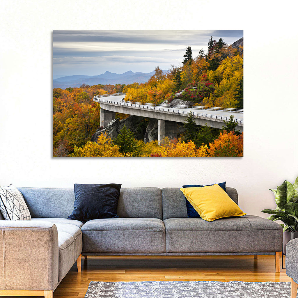 Linn Cove Viaduct at Grandfather Mountain Wall Art