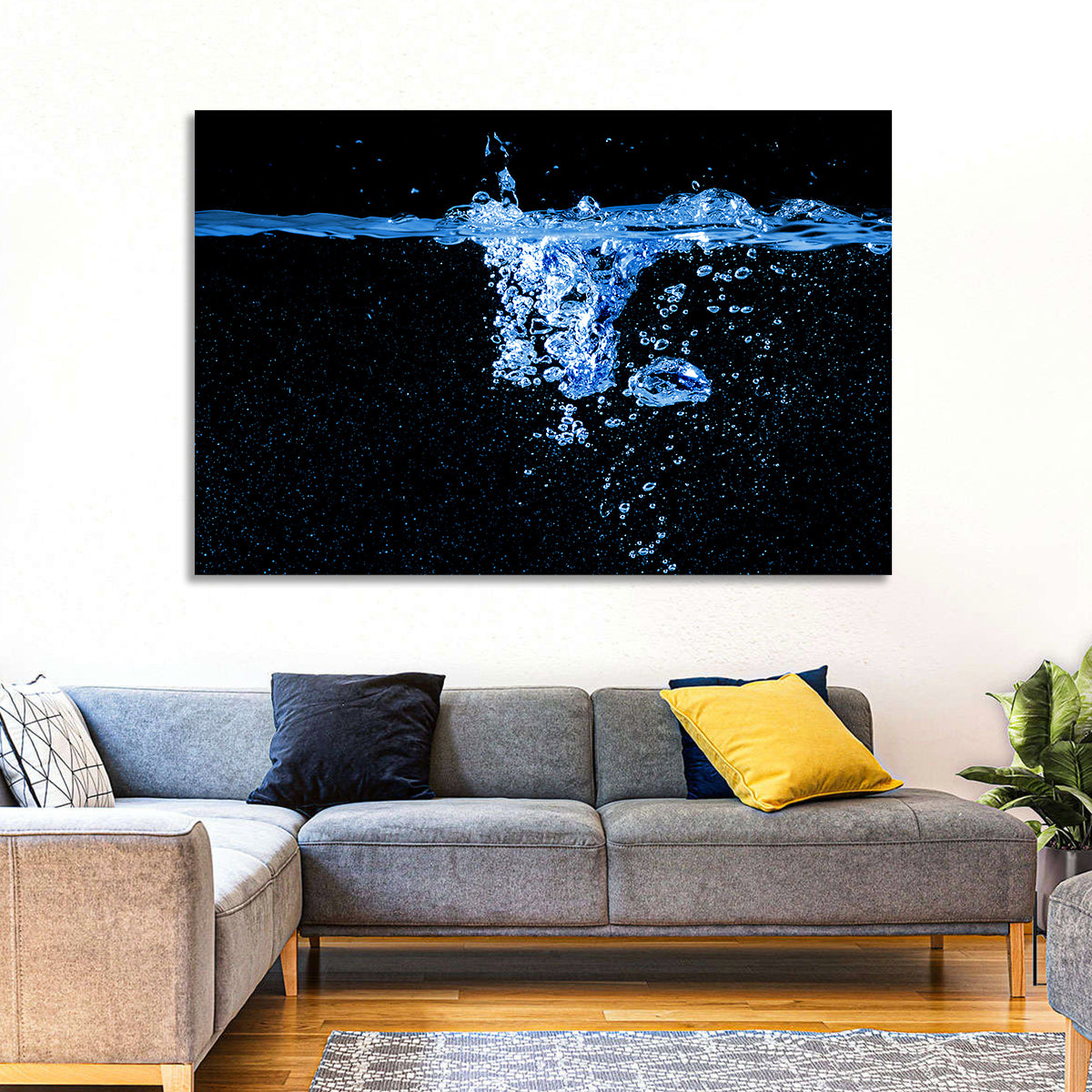 Underwater Bubble Motion Wall Art