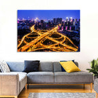 Hanyang District Interchange Nightscape Wall Art