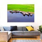 Boats at the Shoreline Wall Art