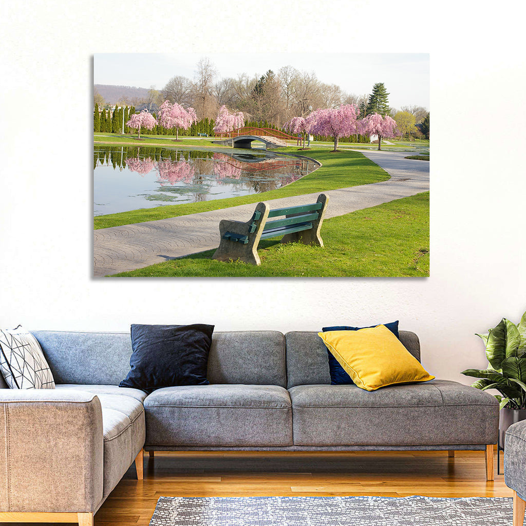 Harrisburg Park Cherry Blossoms Wall Art