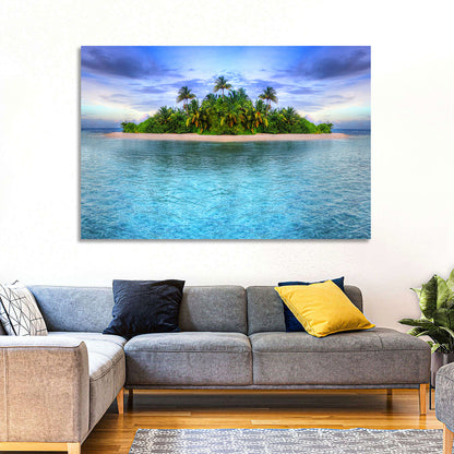 Tropical Maldives Island Wall Art