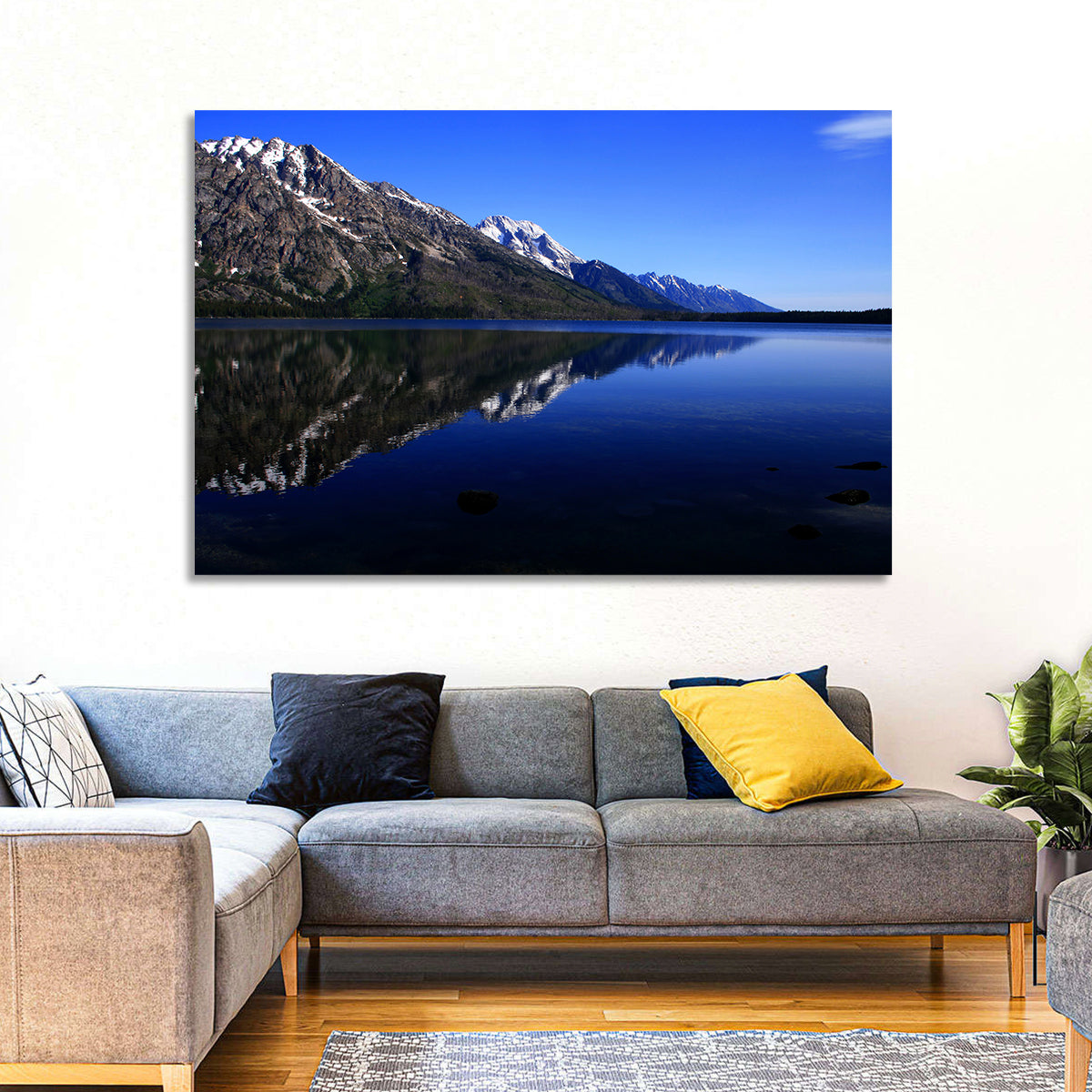 Jenny Lake Wall Art in a room, landscape