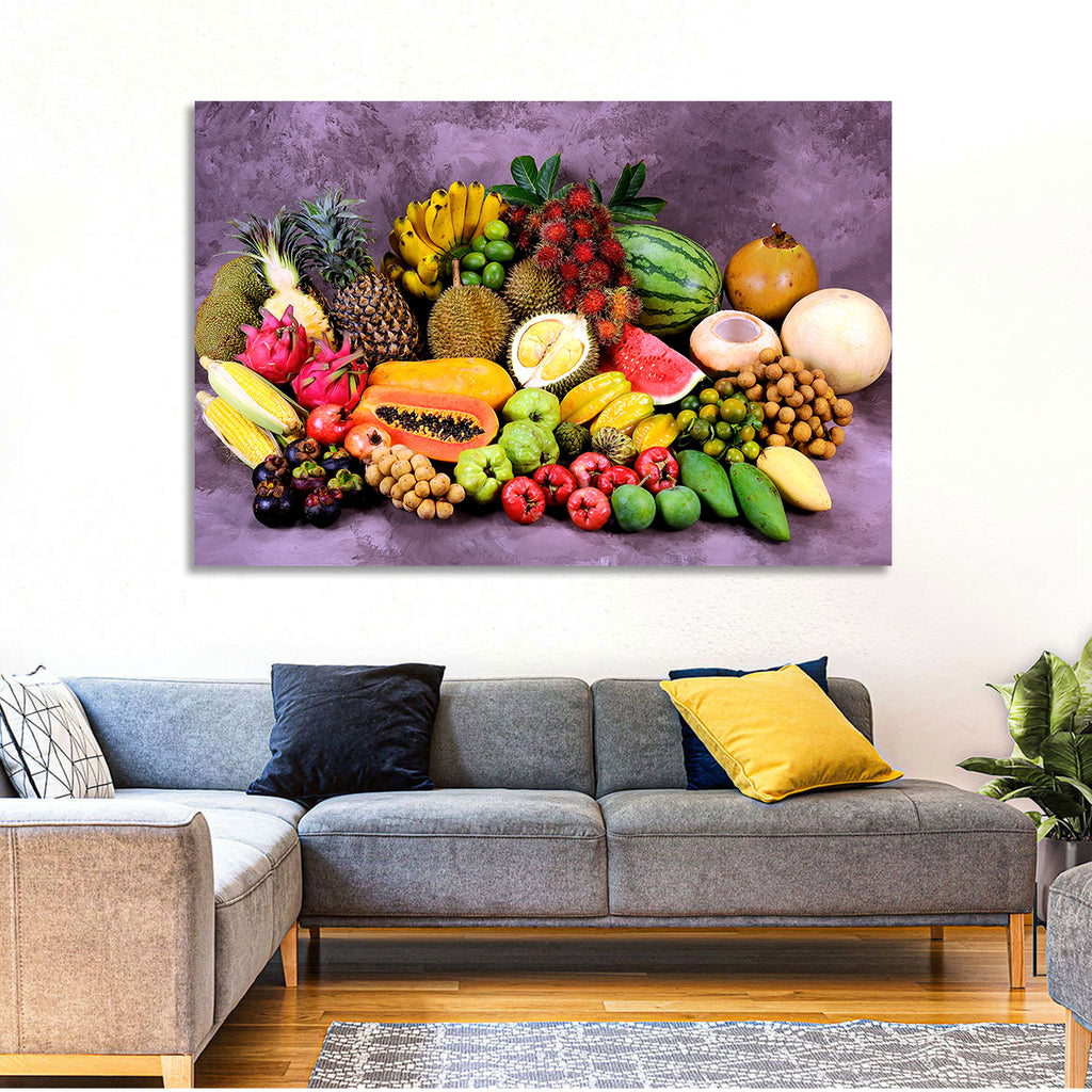 Tropical Fruit Still Life Wall Art