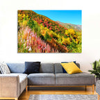 Svaneti Autumn Mountain Landscape Wall Art