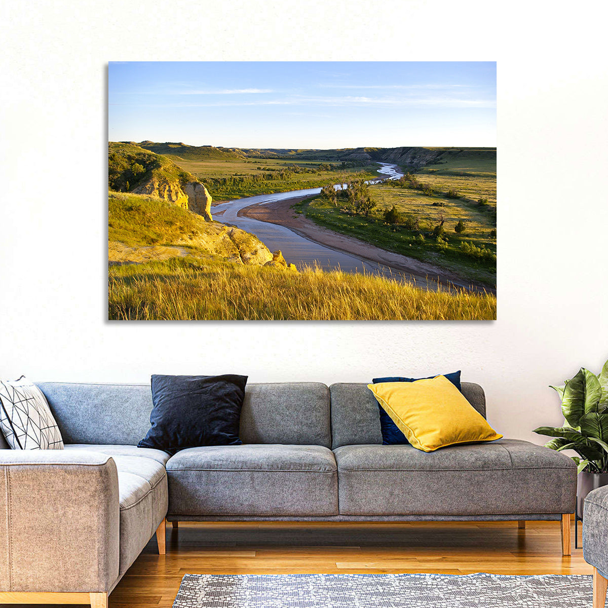 Little Missouri River Wall Art in a room, landscape