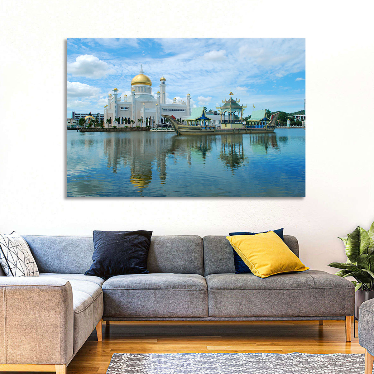 Sultan Omar Ali Saifuddien Mosque Wall Art in a room, landscape