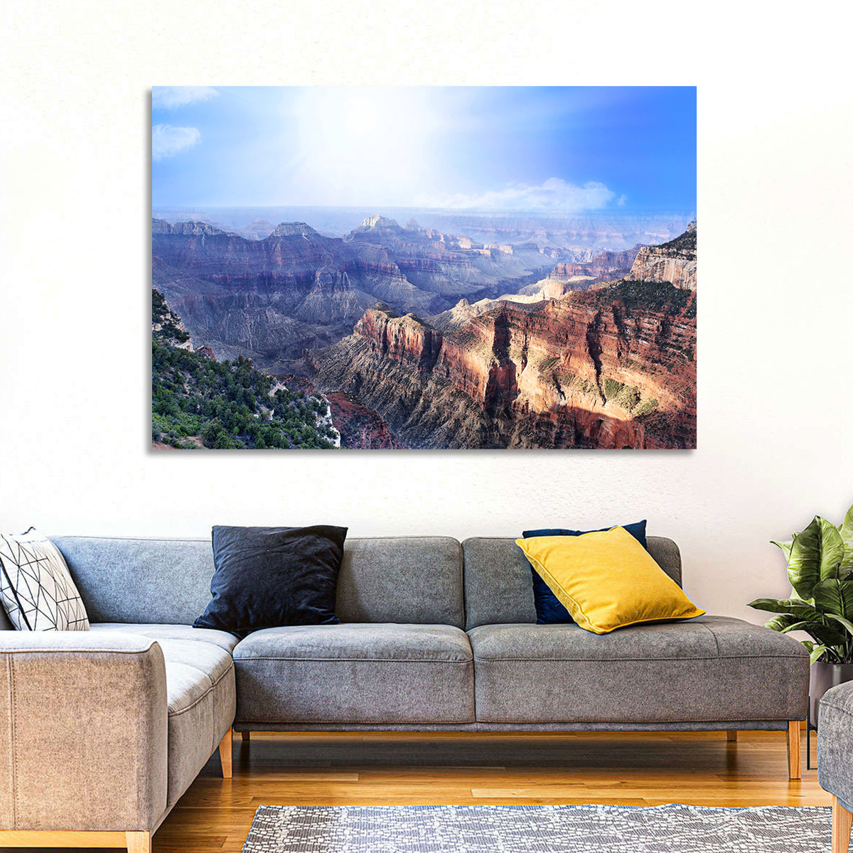 Grand Canyon Sunlit Vista Wall Art