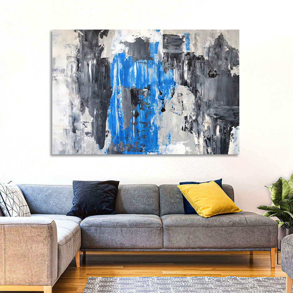 Colors Fight Wall Art in a room, landscape
