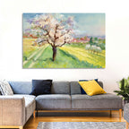 Spring Village Watercolor Wall Art