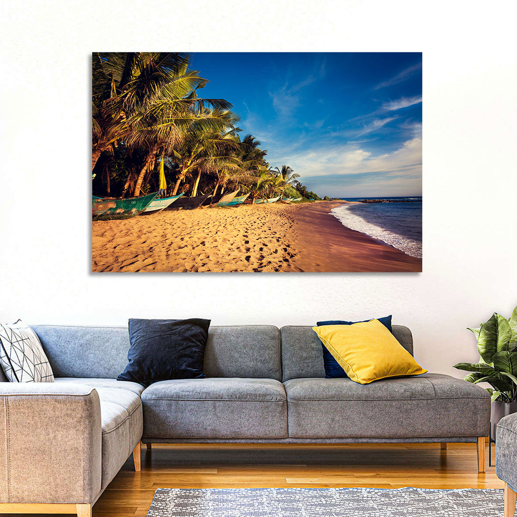 Mirissa Beach Morning Light Wall Art