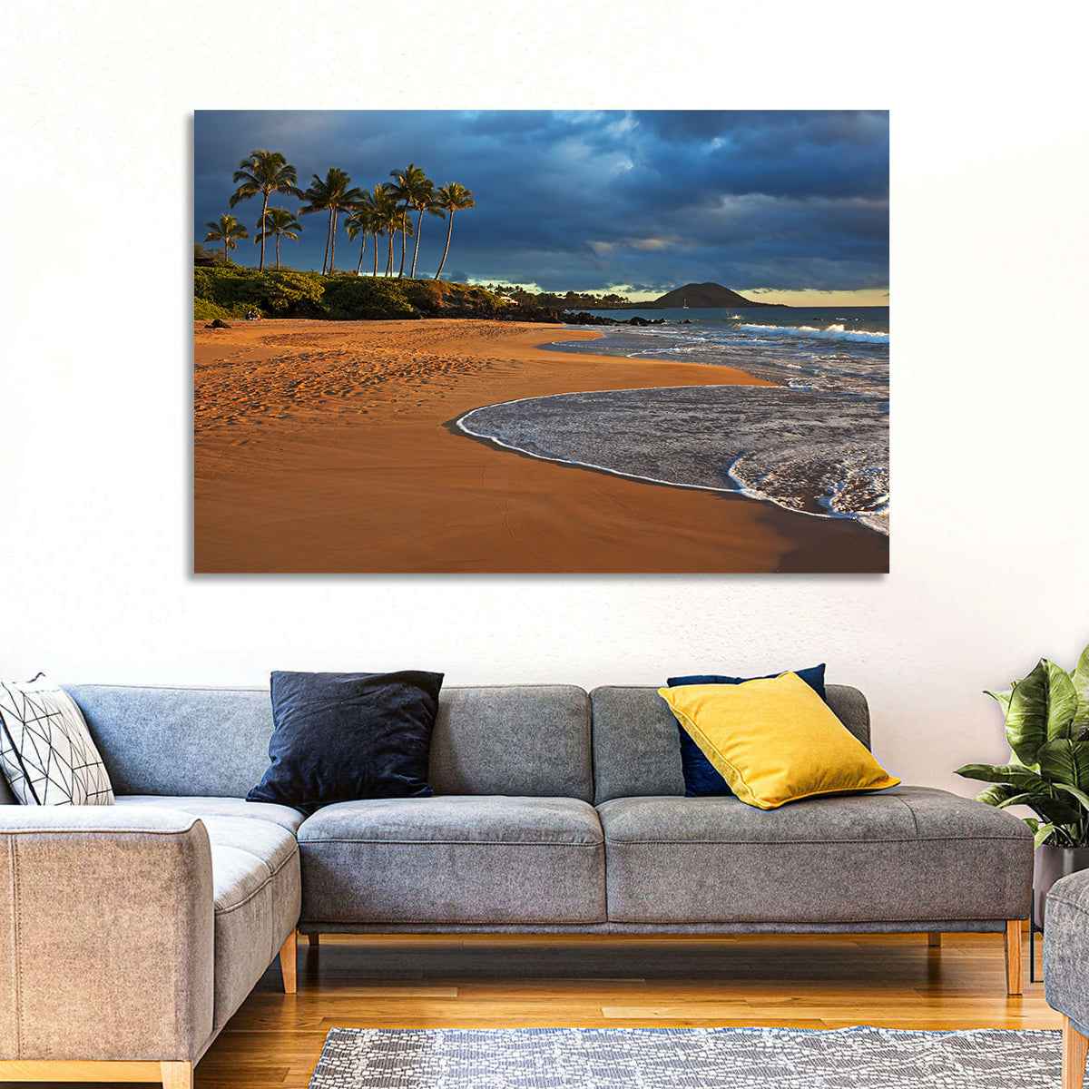 Poolenalena Beach Sunset Wall Art