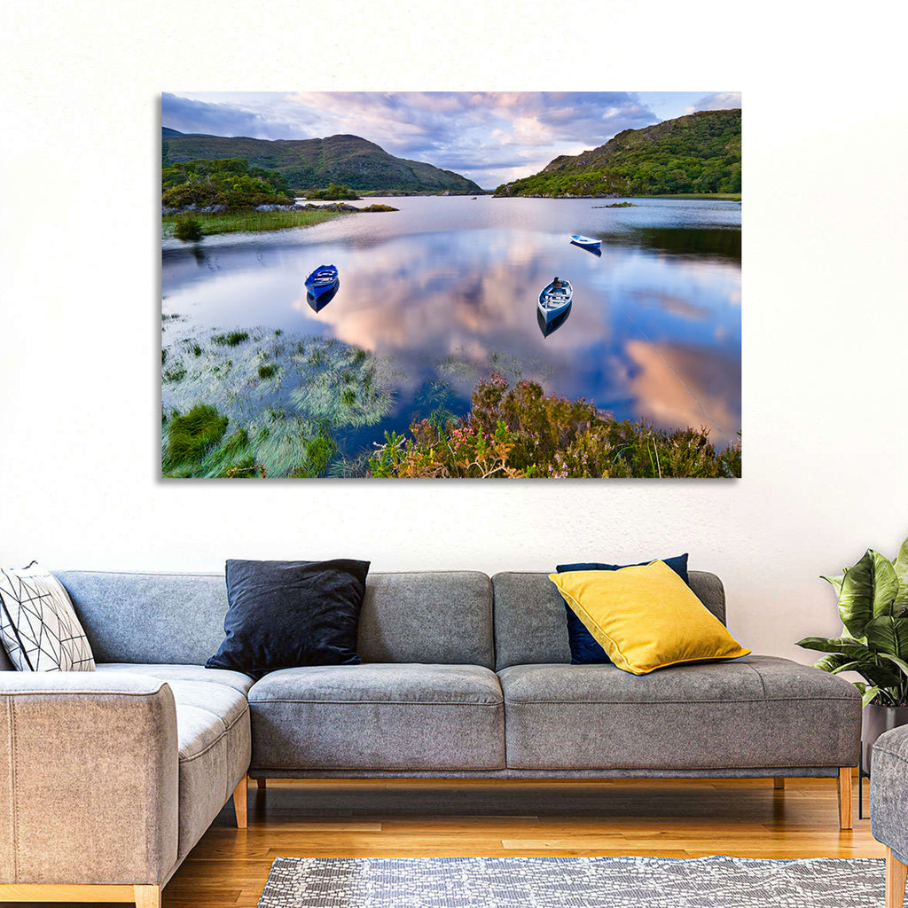 Lough Leane Rowboats at Dusk Wall Art
