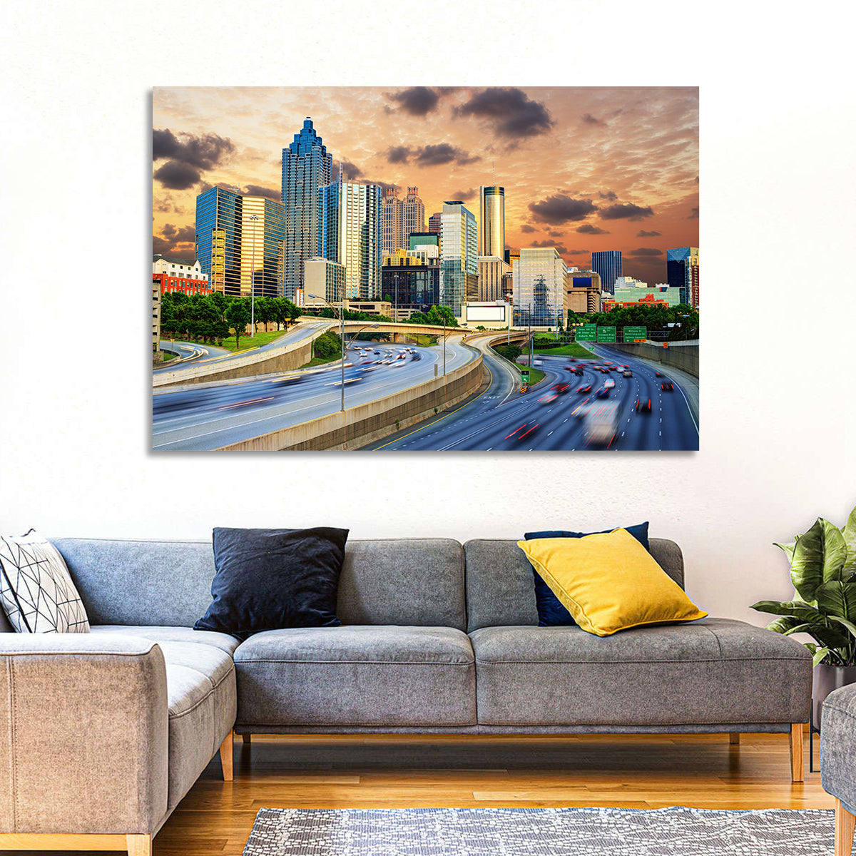Atlanta Downtown Skyline Wall Art