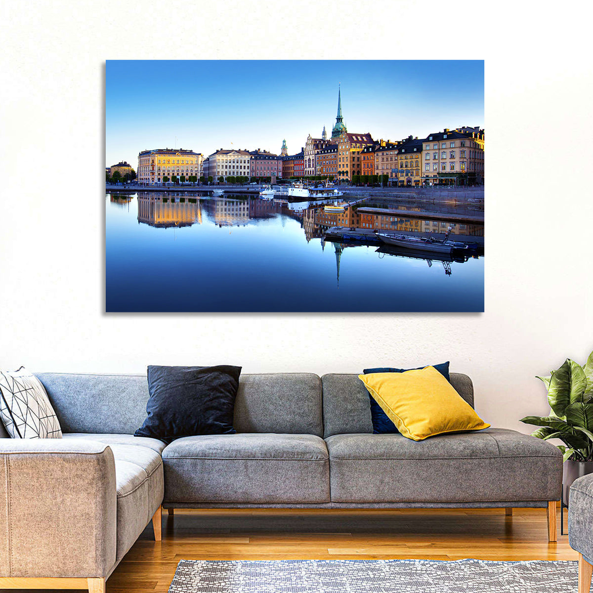 Gamla Stan Stockholm Skyline Wall Art