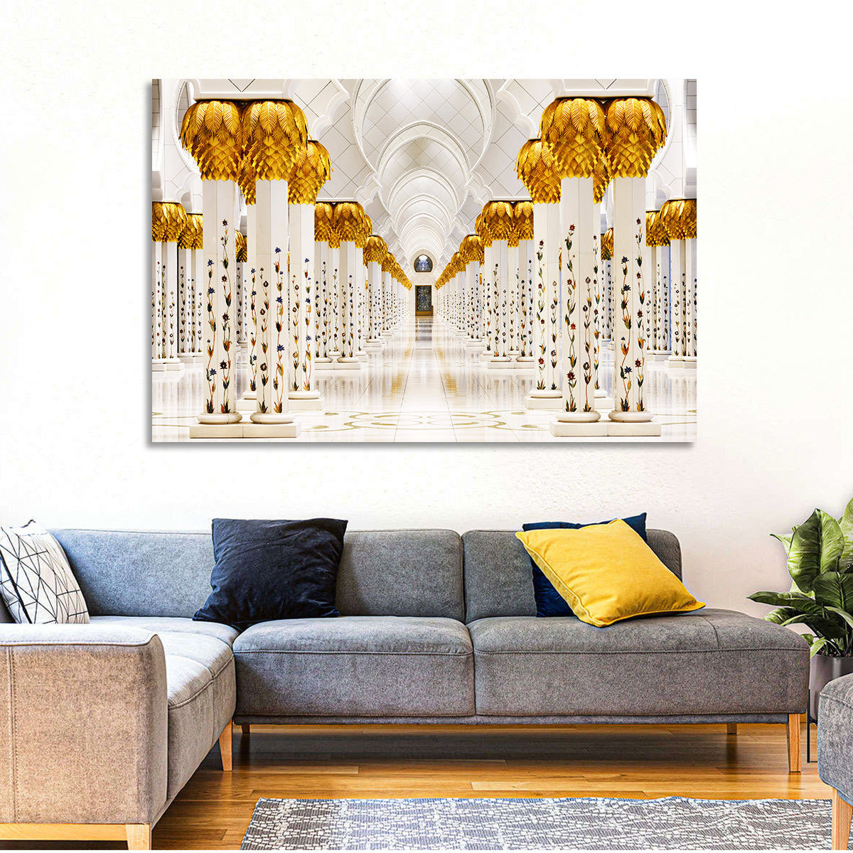 Sheikh Zayed Grand Mosque Colonnade Wall Art