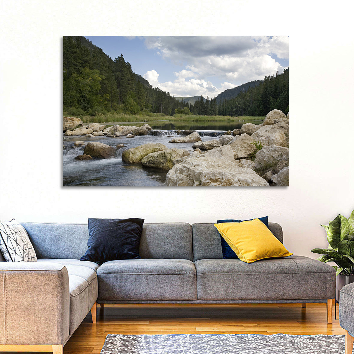 Spearfish Canyon, Black Hills Wall Art in a room, landscape