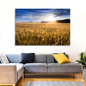 Blooming Wheat Field Wall Art