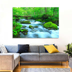 Mossy Forest Stream Wall Art