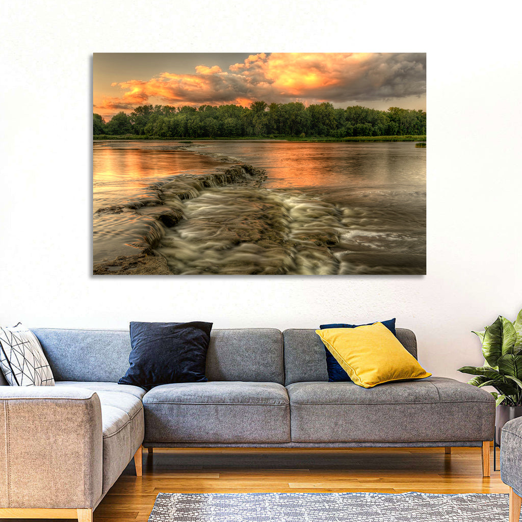 Maumee River Sunset Wall Art