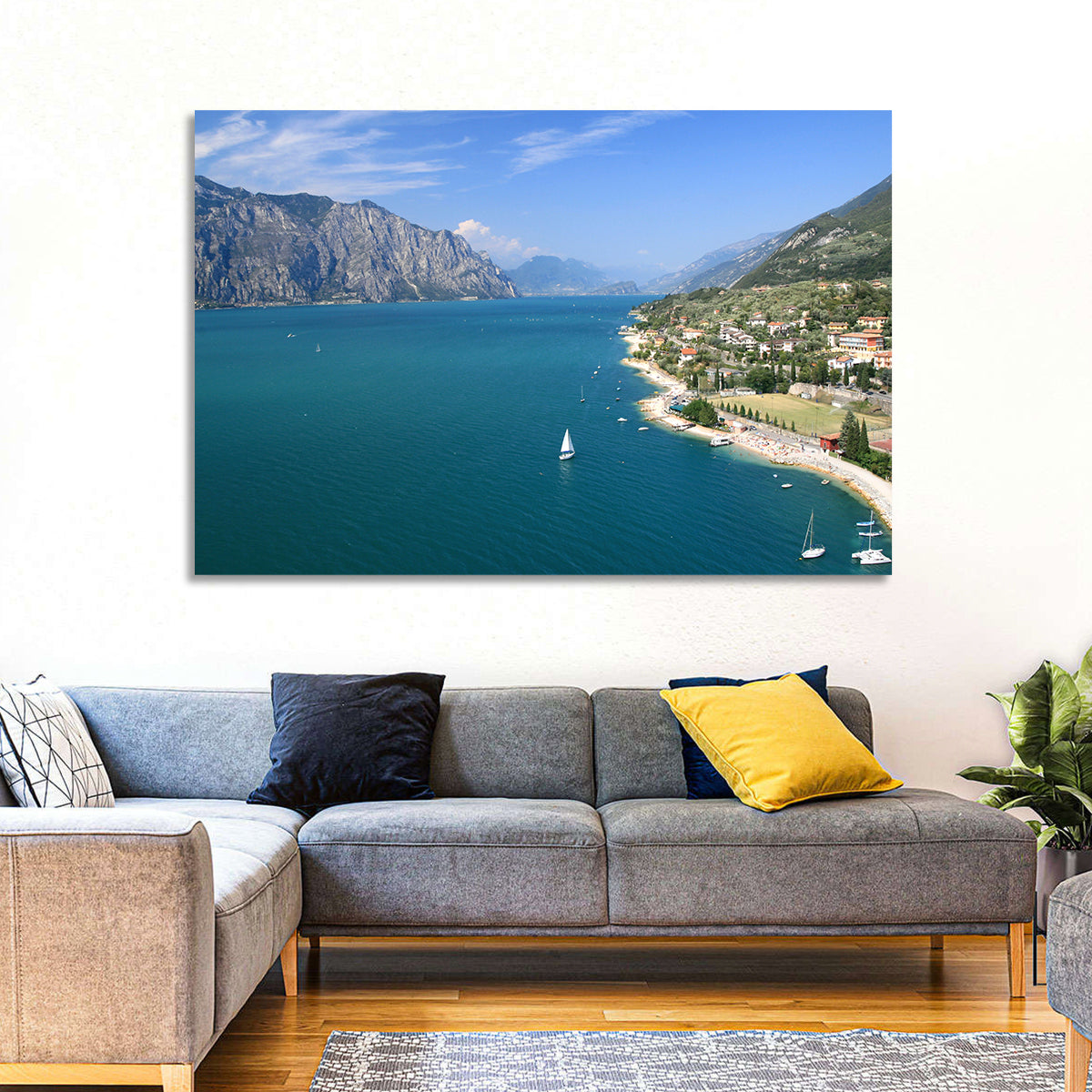 Malcesine, Lake Garda Wall Art in a room, landscape