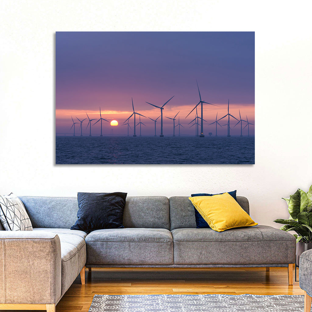 Twilight Offshore Wind Farm Wall Art