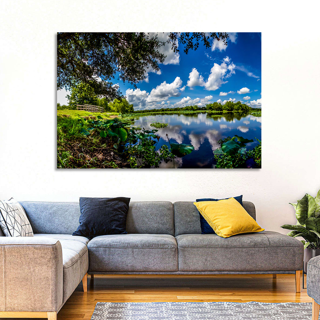 Brazos Bend Lake Reflection Wall Art