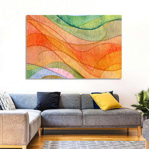 Flying Waves Abstract Wall Art