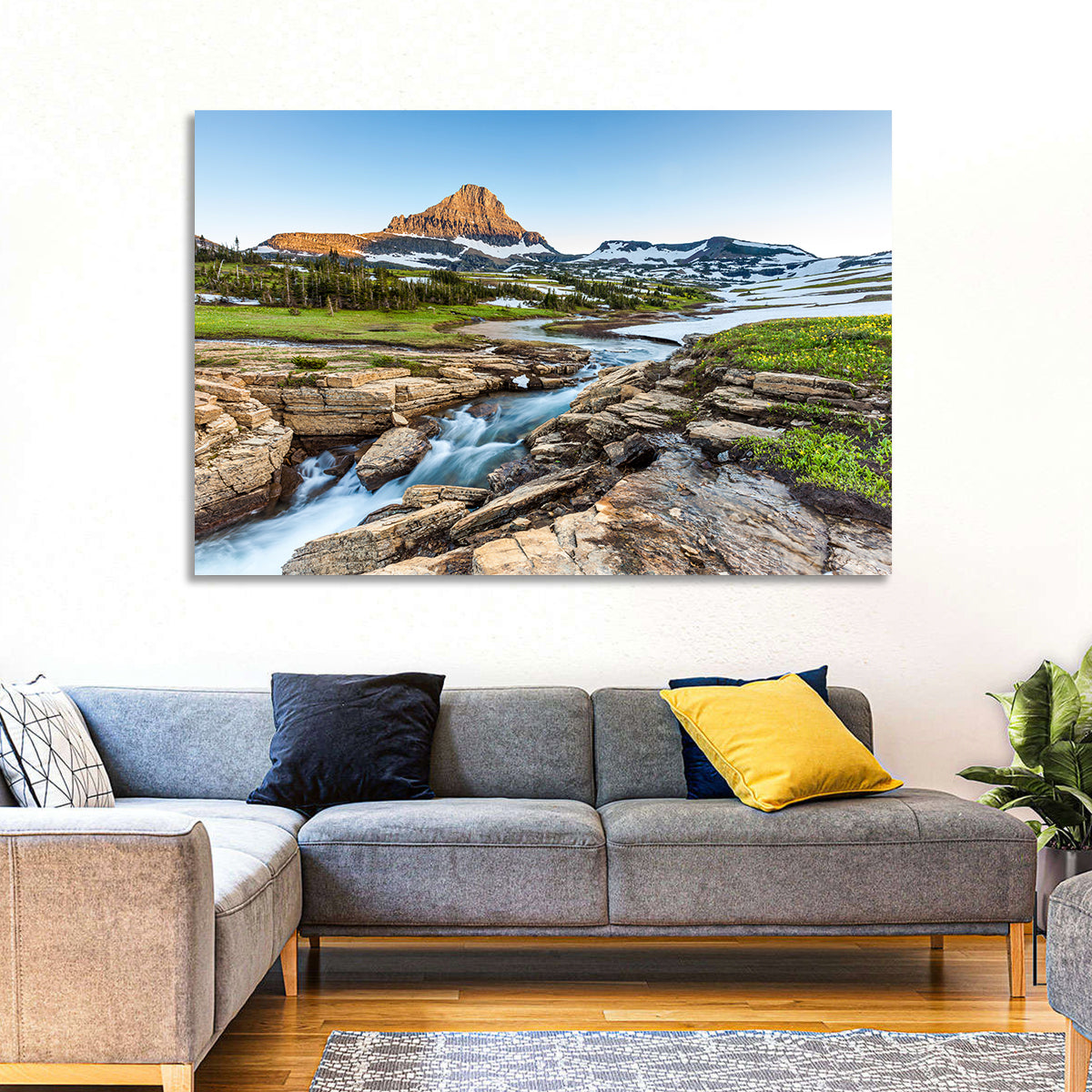 Logan Pass Golden Hour Wall Art