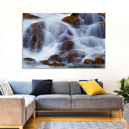 Rocky Mountain Waterfall Wall Art