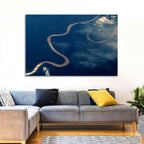 Sunlit Meander of the Amazon River Wall Art