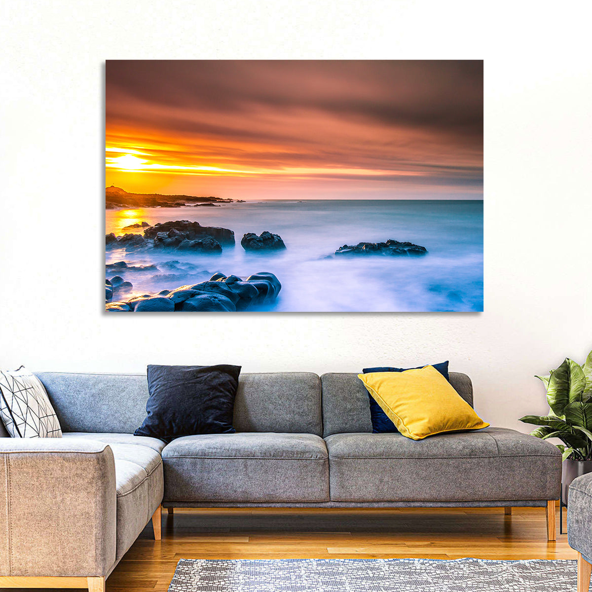 Reykjanes Golden Hour Beach Wall Art