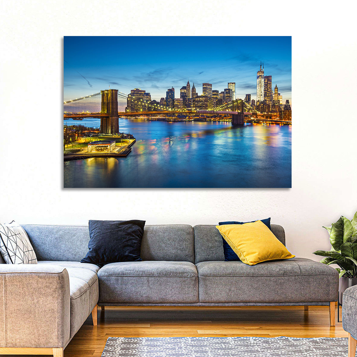 Brooklyn Bridge with Jane's Carousel Wall Art