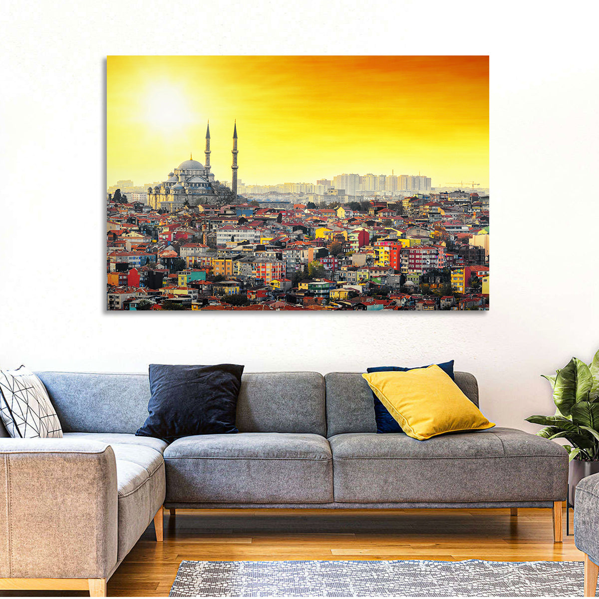 Fatih Mosque at Sunset Wall Art
