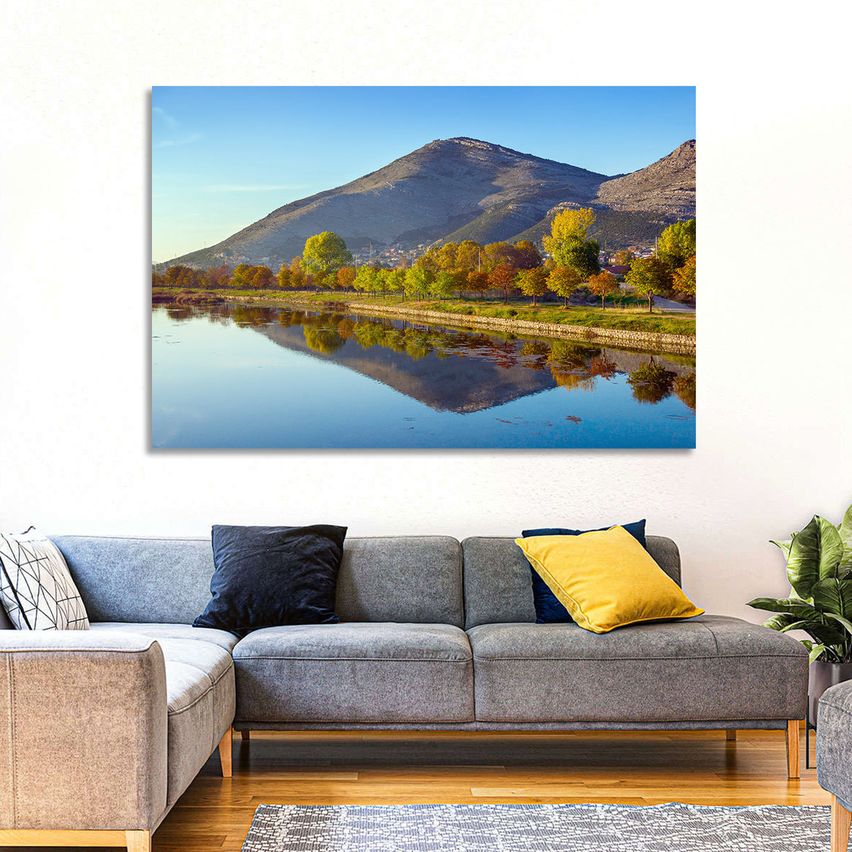 Trebišnjica River Reflection, Trebinje Wall Art