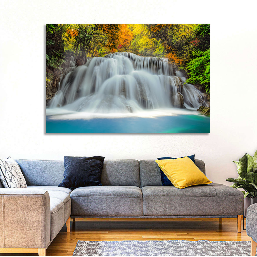 Erawan Falls Cascade Wall Art