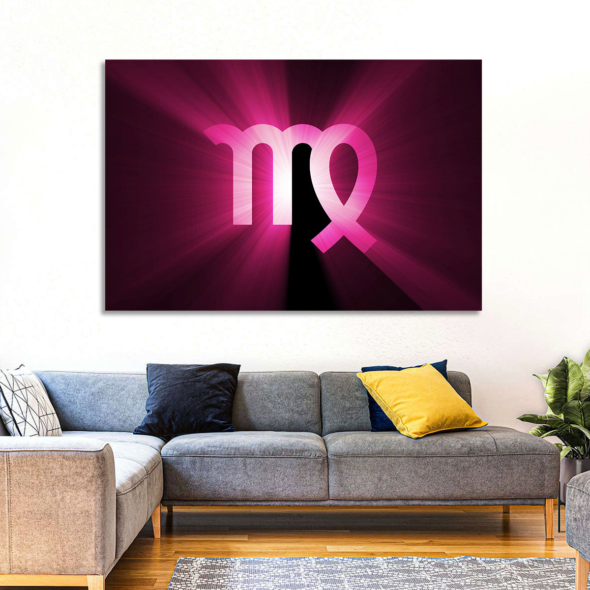 Radiant Virgo Symbol Wall Art