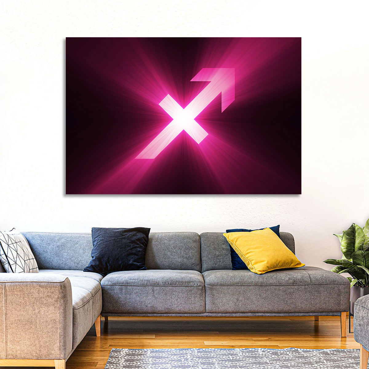 Cosmic Sagittarius Symbol Wall Art